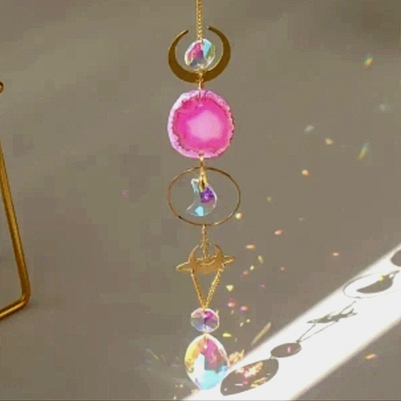 3 Rear View Mirror Ornament Indoor Outdoor Light Prism Rainbow Suncatcher - Picture 9 of 10